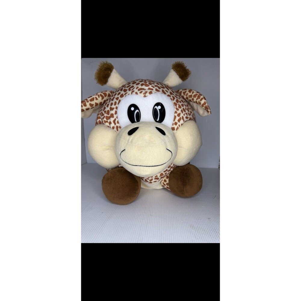 Giraffe Plush Toy Stuffed Animal Round Shape Medium  Peek-A-Boo w/Tag